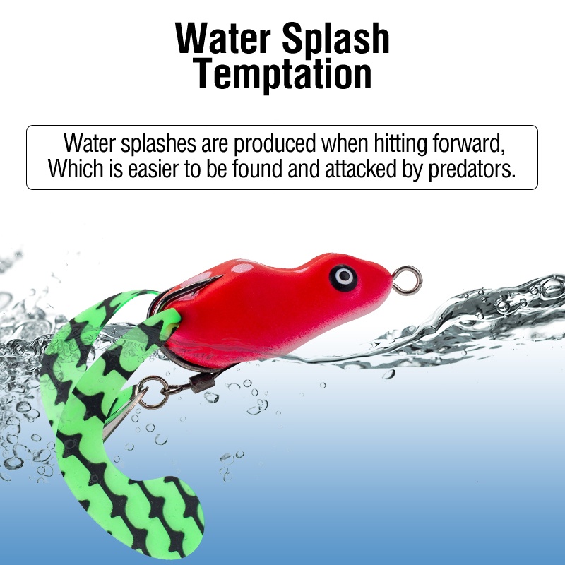 1pcs Topwater Umpan Kodok Buatan Lembut 4cm/7.5g Plastik Memancing Snakehead Toman Casting Lures 2kait Jump Frog Casting Bait Untuk Air Tawar Air Asin