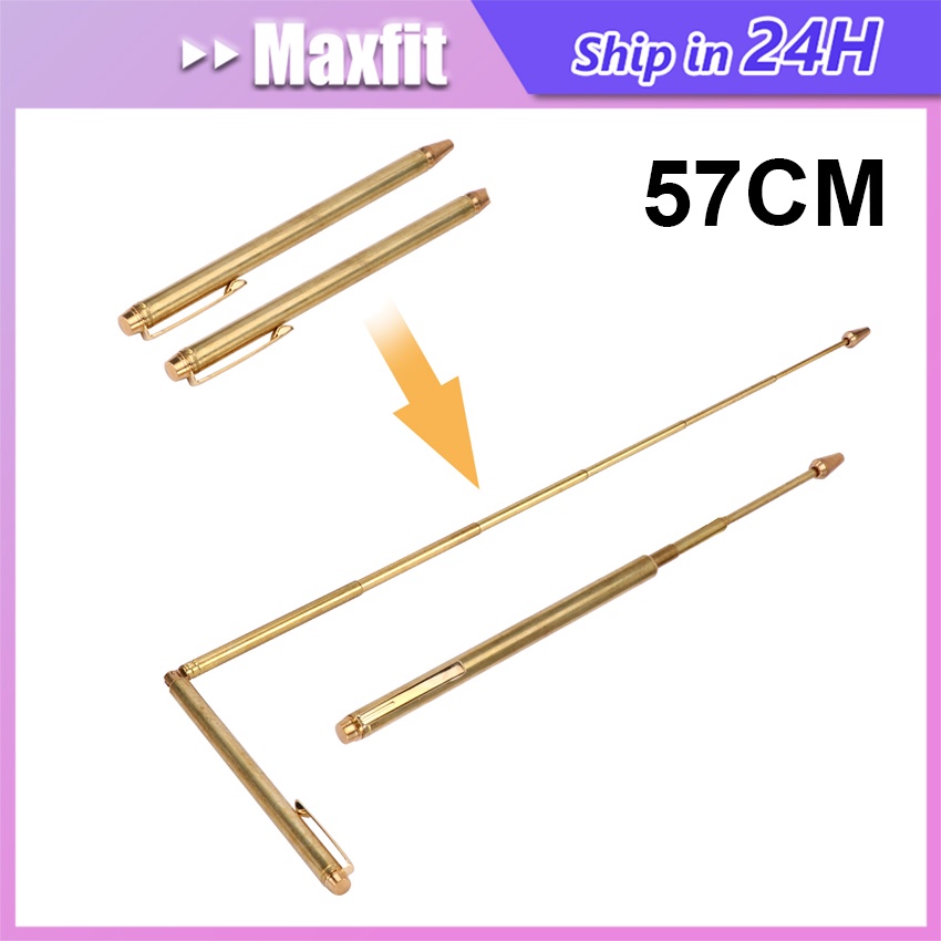 Dowsing Rod Dowsing Alat Deteksi Air / Dowsing Rod Alat Pencari Air Bahan Tembaga Adjustable