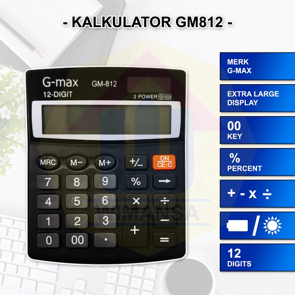 

WMS-KALKULATOR G-MAX GM812 murmer