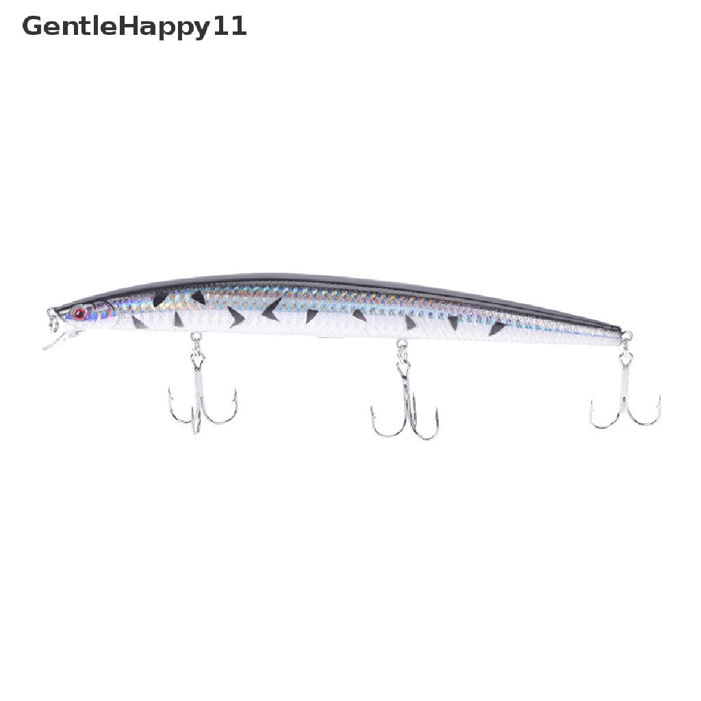 Gentlehappy Umpan Pancing Ikan Kecil Panjang Plastik hard tackle bass Engkol 18cm/7.08 &quot;26g id