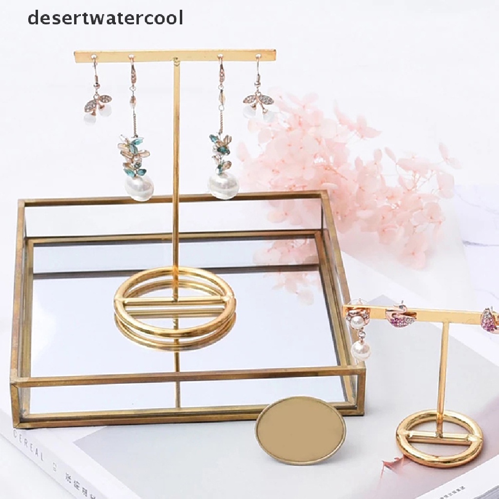 Deid Earrings Display Stand Rak Pajangan Anting Emas Bentuk T Anting Showcase Martijn