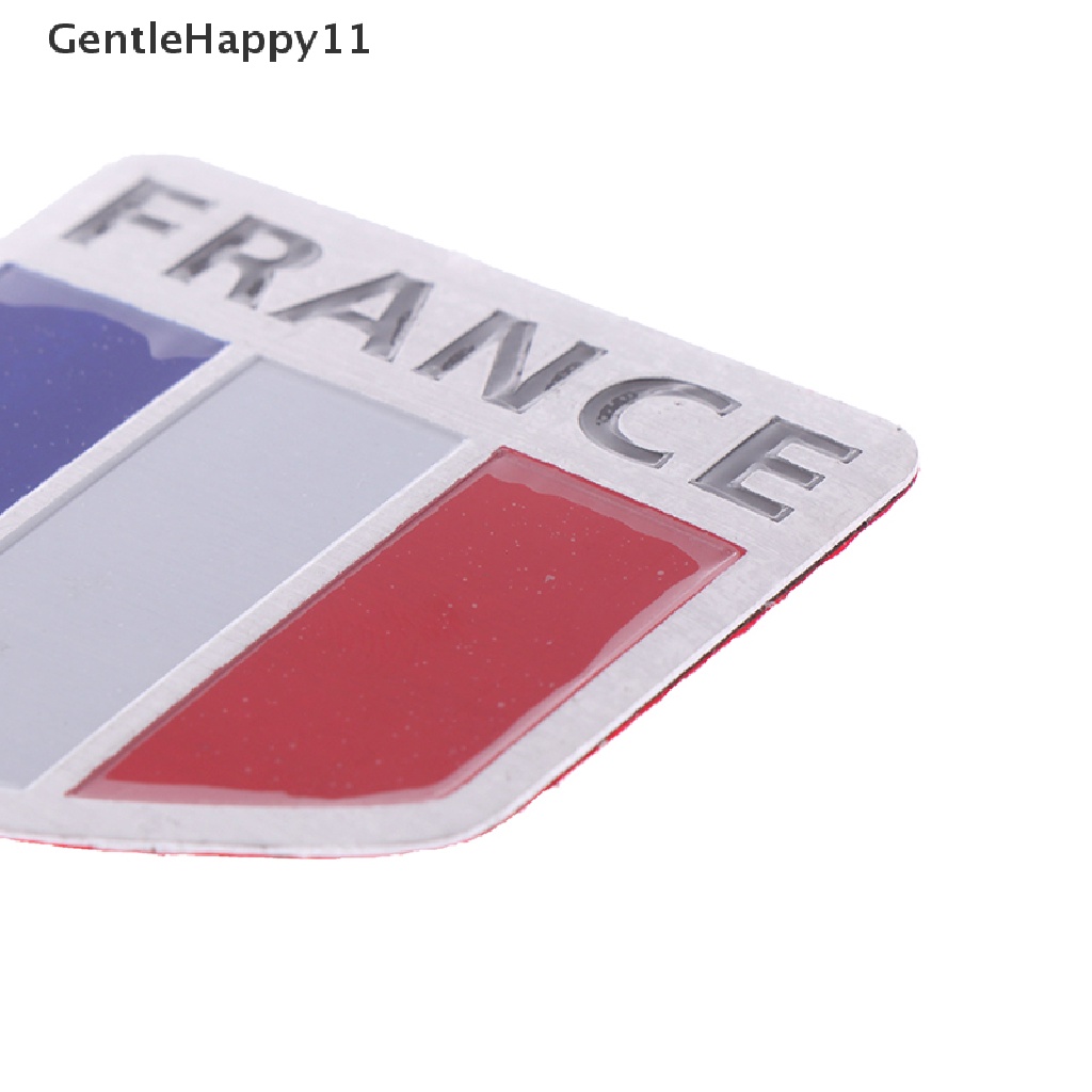 Gentlehappy 1Pc Bendera Prancis o emblem alloy badge Mobil Motor decor ers id