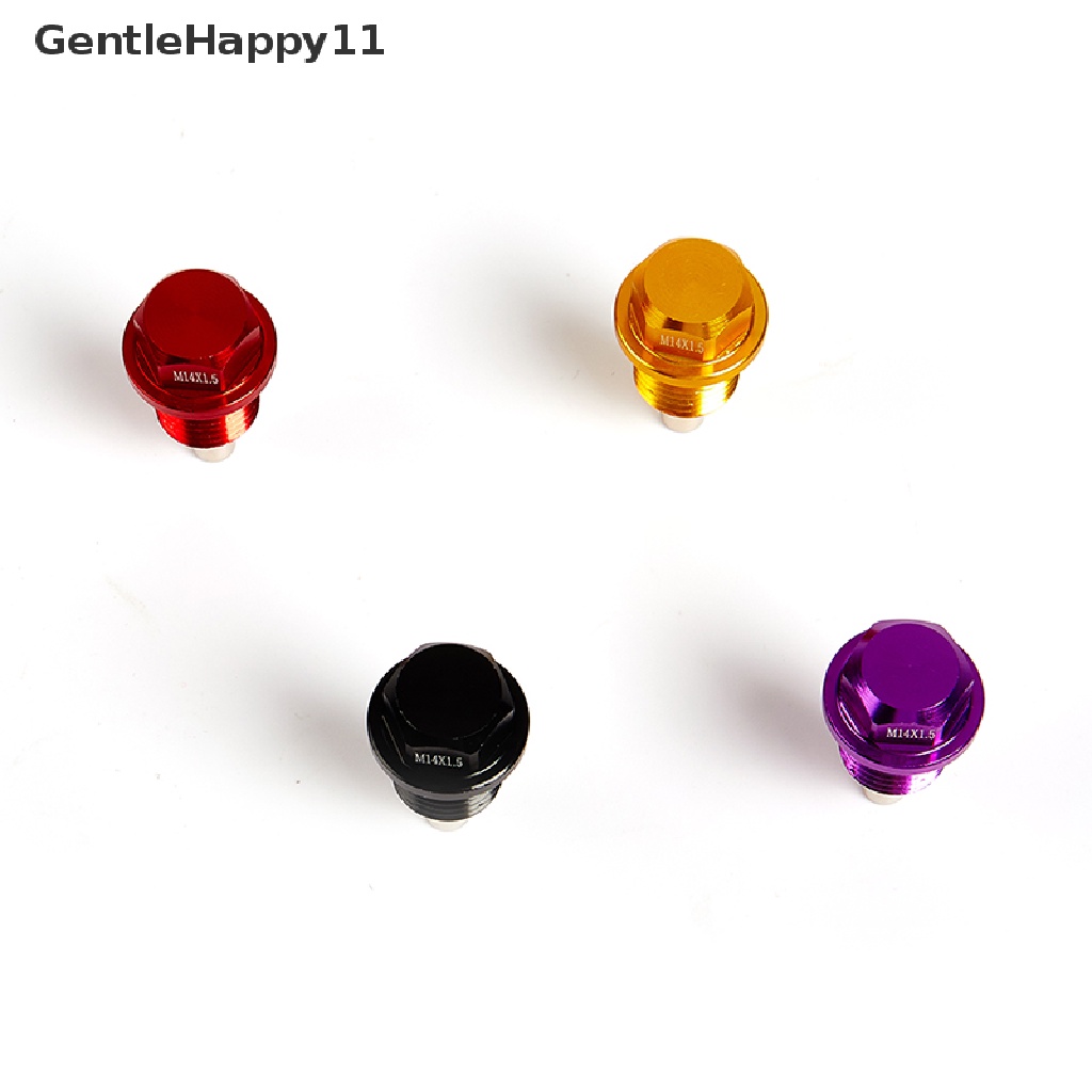 Gentlehappy Titanium Alloy M12 M14 * 1.5MM Mesin Berdandan Oli Magnetik Sump Drain Plug Nut id