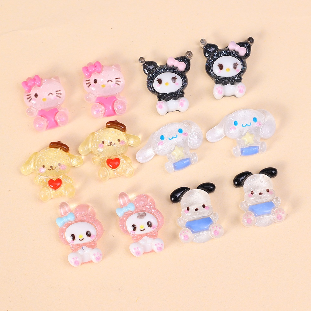 Tiga Dimensi Kartun Nail Art DIY Perhiasan/3D Stiker Kuku Resin Aksesoris/Lucu Bunny Bear Nail Decoration/DIY Handmade Bahan Aksesoris Untuk Ponsel Shell