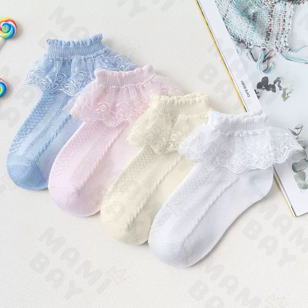 OKEYI kaos kaki renda anak bayi perempuan kaus kaki anak import untuk 1-15tahun