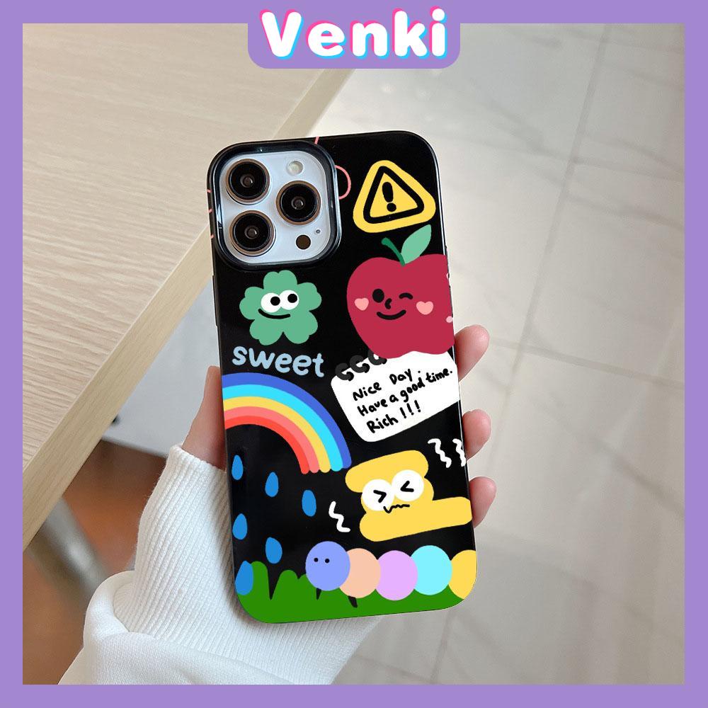 Case for iPhone 11 Soft TPU Glossy Black Candy Case Cute Apple Creative Collage Camera Protection Shockproof For iPhone 14 13 12 11 Pro Max 7 8 Plus X XR