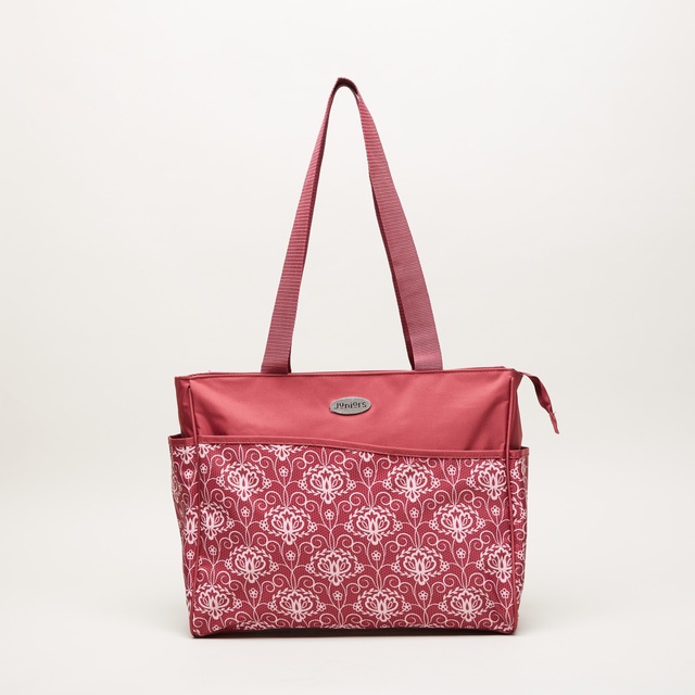 Babyshop Juniors Printed Diaper Bag With Zip Closure