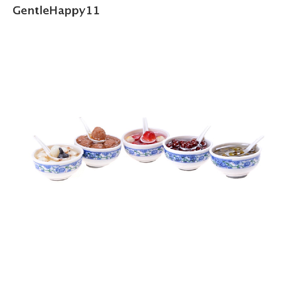 Gentlehappy 5PCS Skala1: 12rumah Boneka Miniatur Makanan Cina Miniatur Aksesoris Dapur id