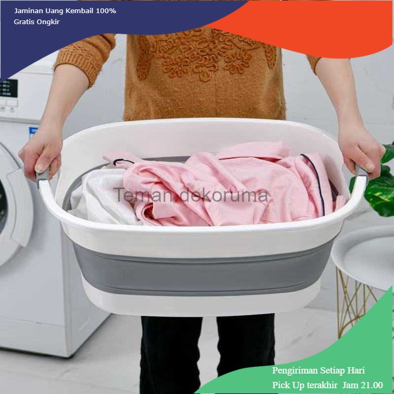 TD - RTG FOTUBS Baskom Ember Lipat Laundry Basin Water Bucket Foldable - FO6