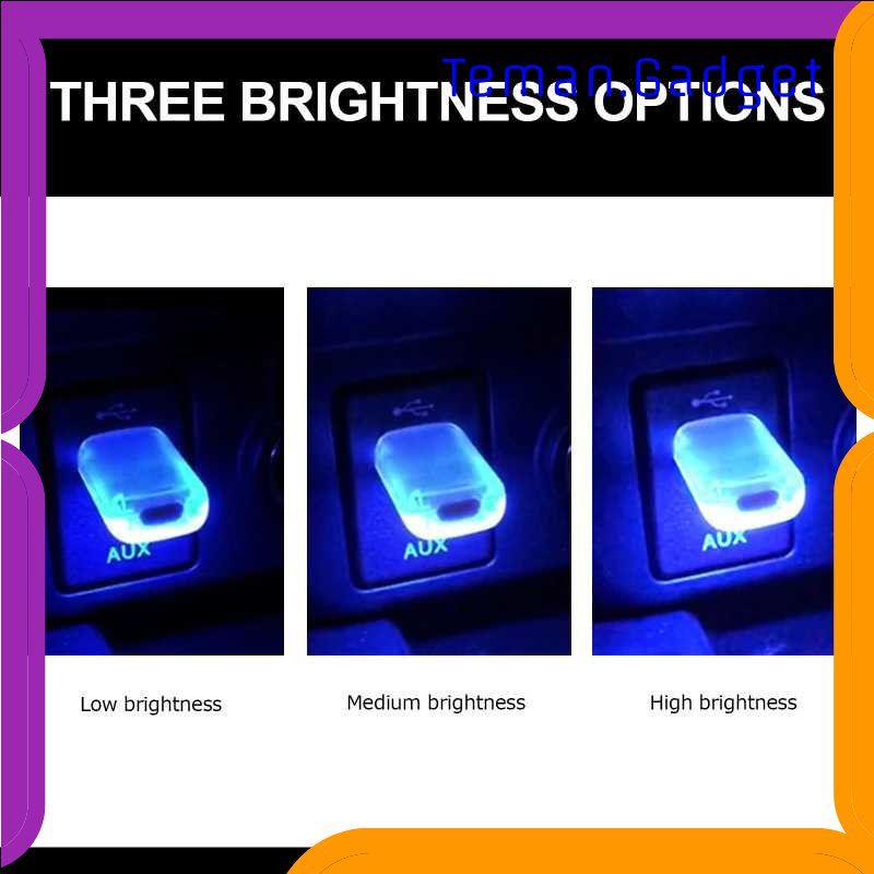 TD - OTO Isincer Lampu LED RGB Mini USB Car Interior Light - IS505