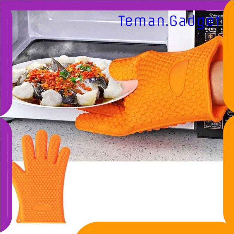 TG -  DPR Sarung Tangan Silikon Anti Panas Heat Resistance Kitchen Glove 1 Pcs - FGS