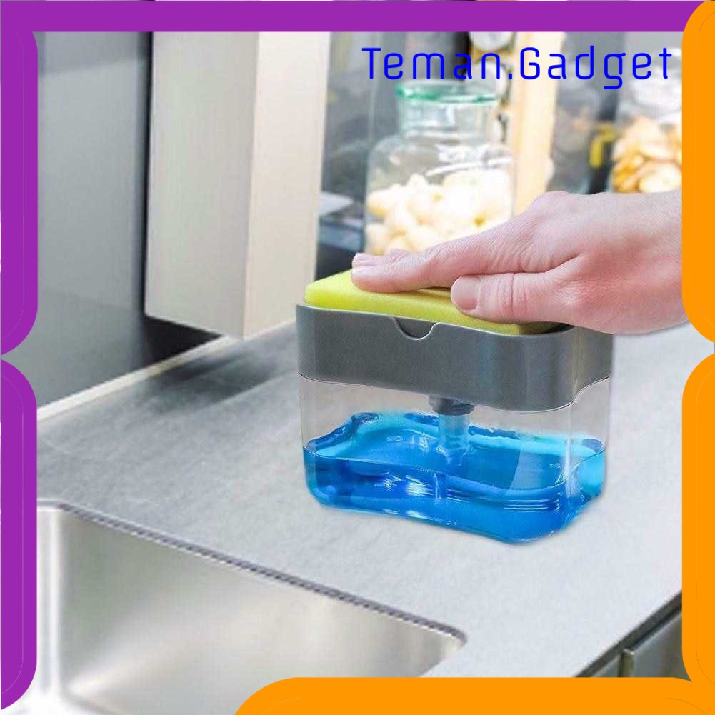 TG - DPR HOUSEEN Kotak Dispenser Sabun Cuci Piring Hand Push Sponge - O933