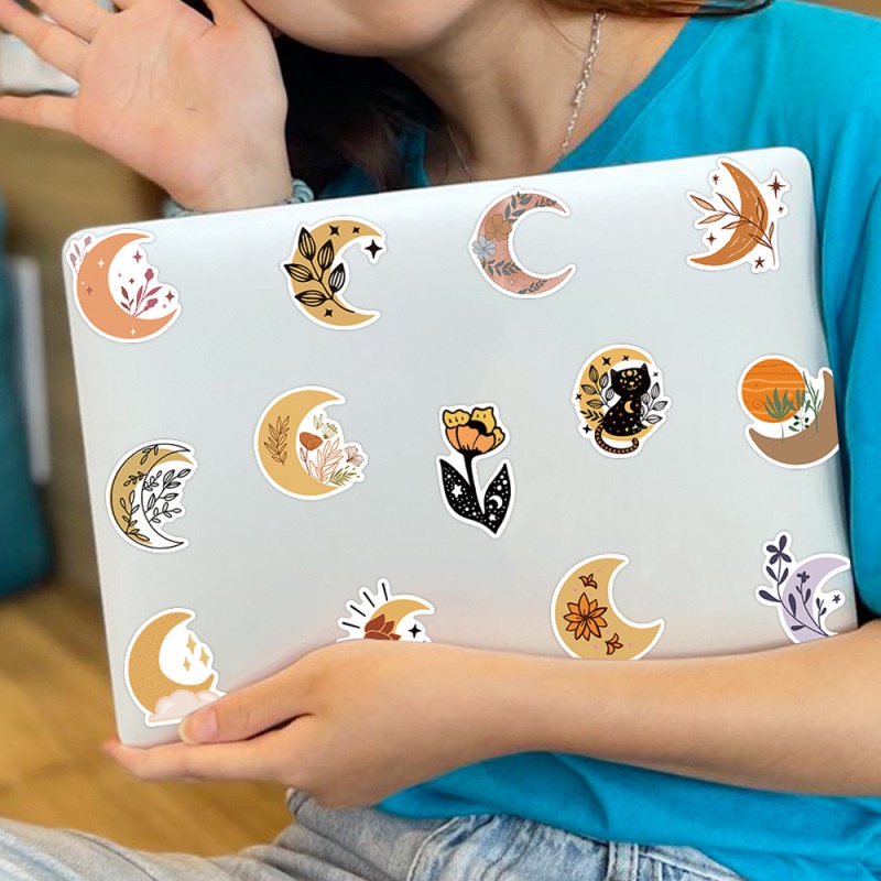 50pcs/pack Bohemian Art Stiker Koper Case Laptop Gitar Tahan Air Graffiti Stickers