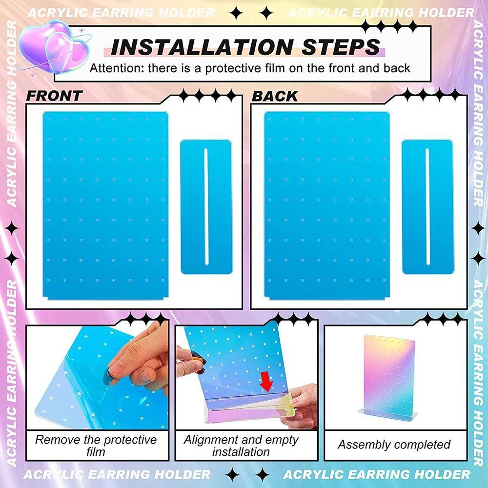 Lily Earrings Stand Organizer DIY Tempat Display Perhiasan Akrilik Fashion