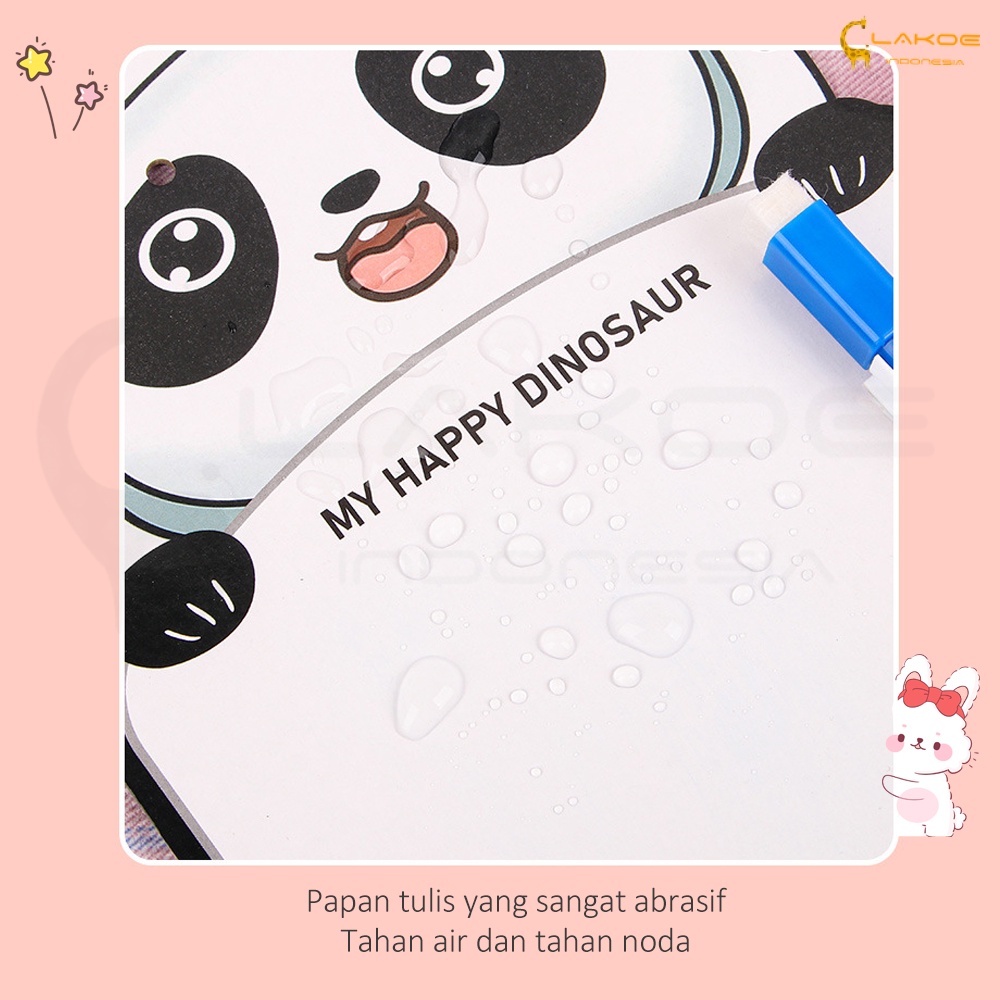 Lakoe Papan Tulis Mini Mainan Edukasi untuk Anak/Whiteboard Kartun lucu mengirim Erasable Marker