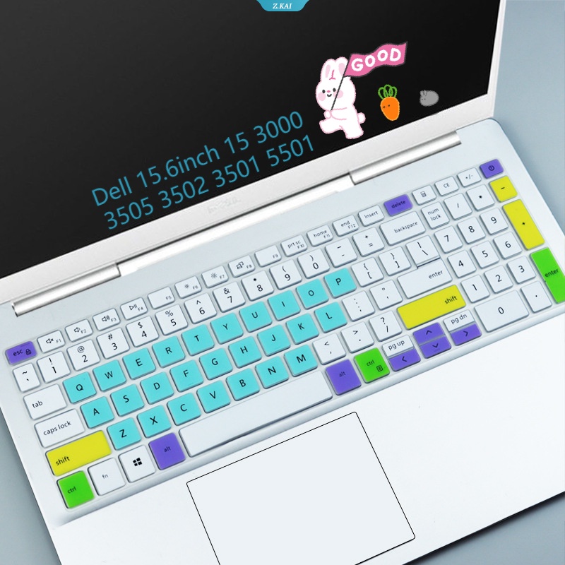 Pelindung Keyboard Laptop Bahan Silikon Anti Air Dan Debu Untuk Keyboard Dell 15.6inch 15.3000 3505 3502 3501 5501 [ZK]