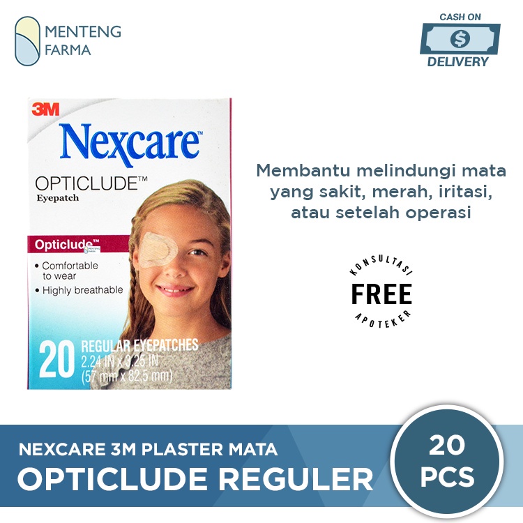 Plester Mata 3M Nexcare Opticlude Orthoptic Regular - Plester Pelindung Mata Dewasa