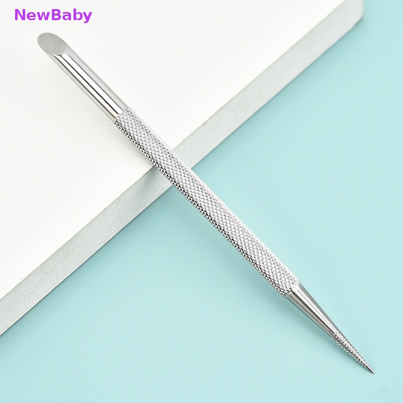 Newbaby Double Ended Nail Pusher Cuticle Remover Manicure Pedicure Alat Baja Kecantikan ID