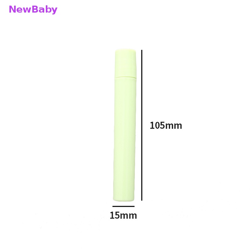 Newbaby 10ml Botol Roll Roller Ball Kosong Wadah Minyak Stainless Steel Plastik ID