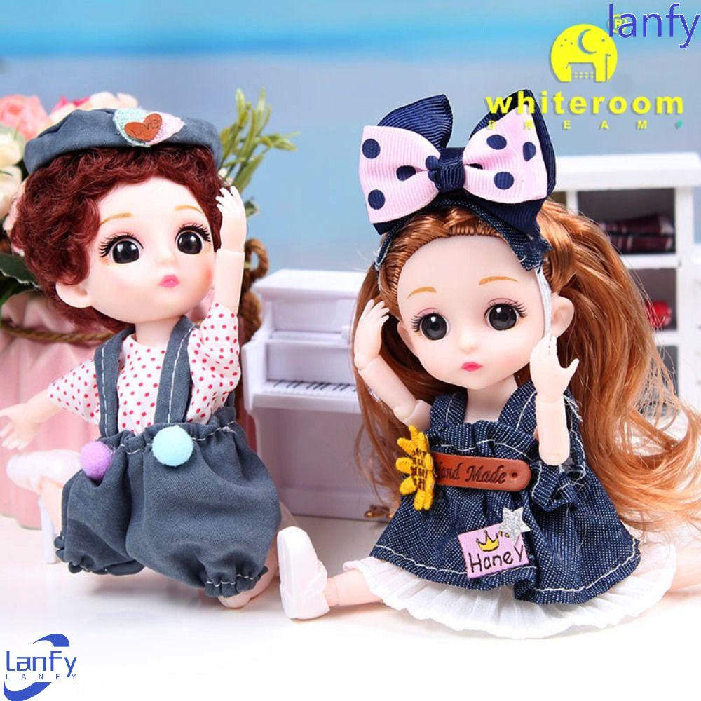 Lanfy Bjd Mainan Boneka Dan Baju Fashion 17 cm Articulated Doll Gadis Koleksi Hadiah Princess Boneka Mainan Princess Model Boneka