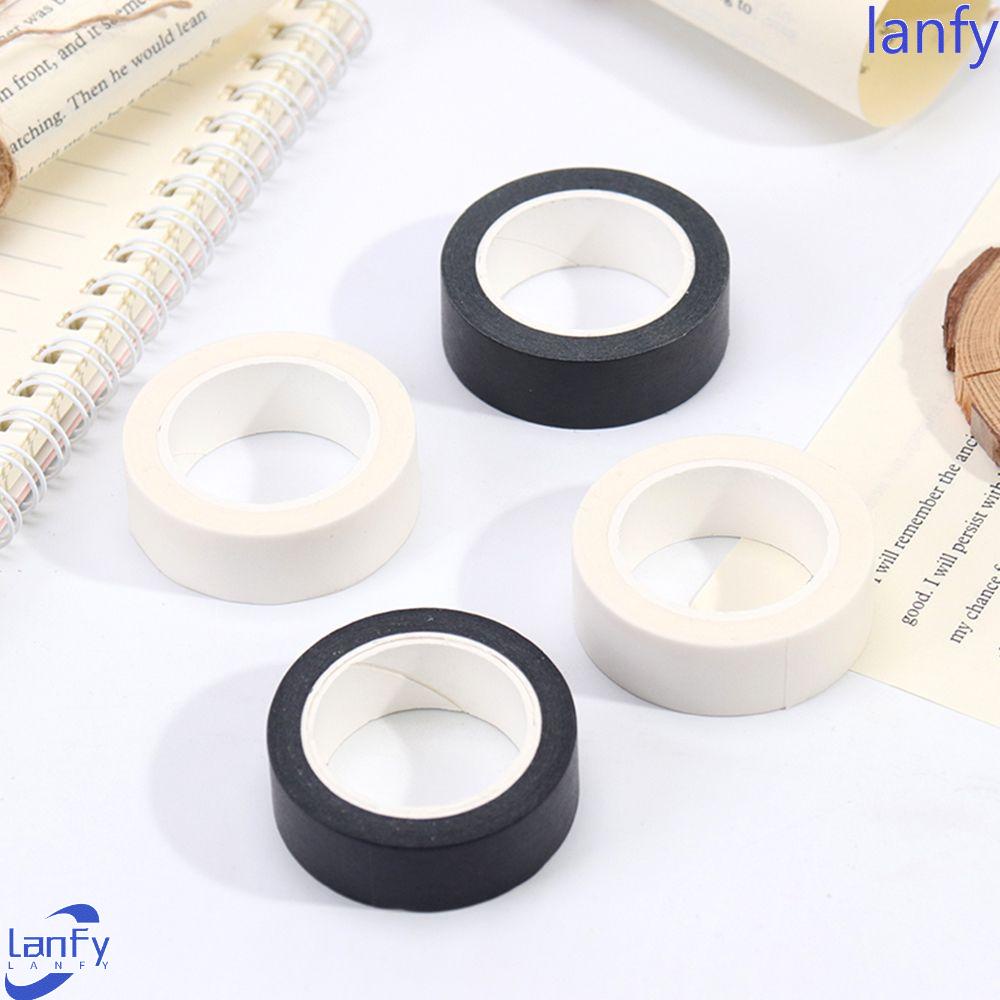 Lanfy Tape Perekat Sekolah DIY Kantor Rumah Renovasi Stiker Hitam Seni Menggambar Alat Tulis