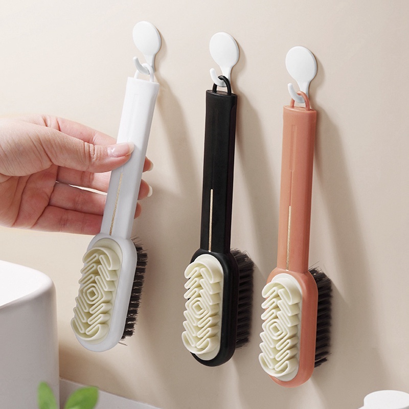 Berguna Multi-Efek Lembut Profesional Suede Sikat Sepatu Dua Sisi Boots Salju Cuci Sikat Karet Alat Pembersih Rumah Tangga