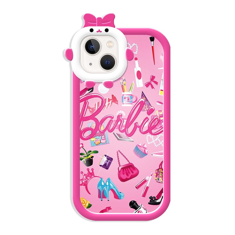 IPHONE Casing Ponsel Desain Lensa Monster Kecil Untuk Iphone14 13 12 11 Pro Max Xr Xs7 8 6 14 Plus Sarung Bantal Udara barbie