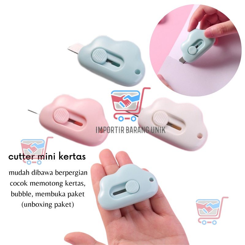 

IMB -E415- Cutter Mini Kertas Portable - Pisau Cutter Pemotong Kertas - Cutter Mini