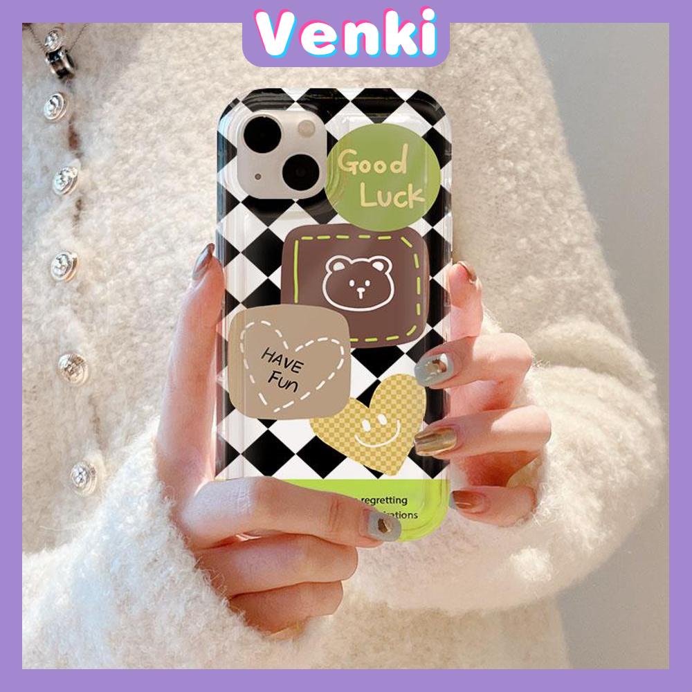 VENKI -For iPhone 11 iPhone Case Clear Case TPU Soft Case Airbag Shockproof Cute Cute Cartoon Bear Compatible with iPhone 14 13 Pro Max iPhone 12 Pro Max 11 7Plus 6Plus XR xs max