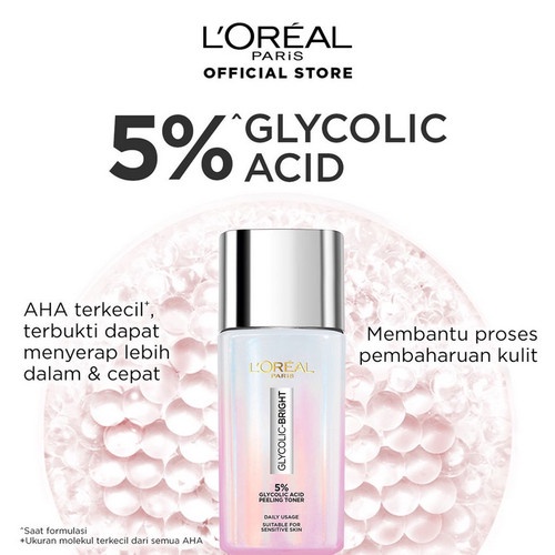 L'OREAL Paris Glycolic Bright Peeling Toner | Peeling Toner L'OREAL - 65ml