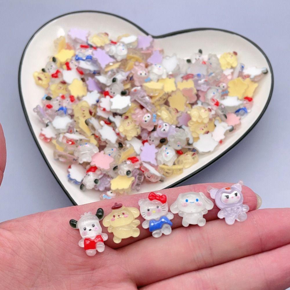 Lanfy Diy Resin Patch Mainan Gadis Lucu Anak Hadiah Resin Dilapisi Ponsel Case Aksesoris Perhiasan Aksesoris Diy Membuat Bahan Buatan Tangan Diy Scrapbooking Ponsel Shell Patch