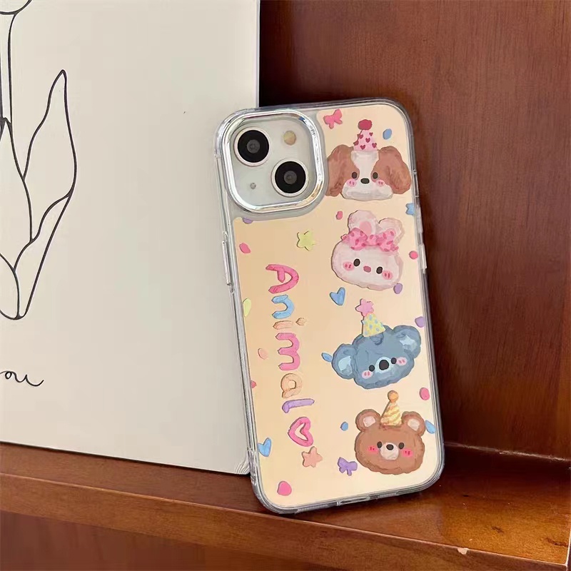 Cocok Untuk Iphone14 Pro Max iPhone Phone Case Cermin Casing Ponsel Kuat Kamera Perlindungan Tahan Guncangan Kompatibel Dengan Iphone13 13pro 13prm iPhone 11 7Plus 8Plus Xr XS 12 Pro Max Phone Case