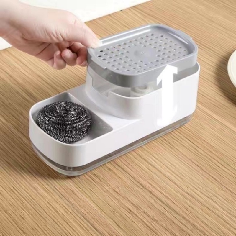 【COD】Sabun Cuci Piring Dispenser/Spon Tempat Sabun Cuci Piring Holder /Spons Tempat Sabun Cuci Piring 600ML