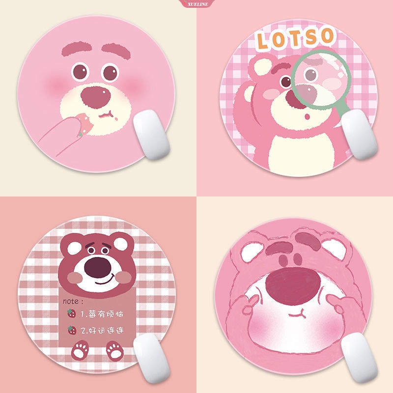 Disney Animasi Baru peripheral kawaii Lucu Kartun strawberry bear ins mouse pad table pad Kreatif non-slip desk pad [WOW]