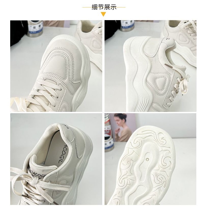 [GROSIR][COD] SEVEN_DAY SEPATU SNEAKERS PUTIH WANITA SOL ROTI FASHION TERBARU FQ-313