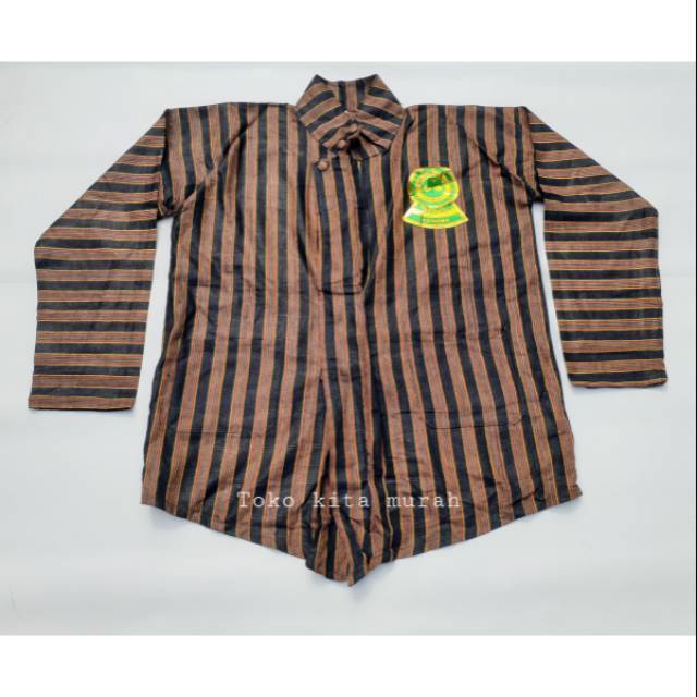 Lurik Baju pria lengan panjang // Baju surjan lurik // baju adat jawa // baju lurik jawa // baju bes