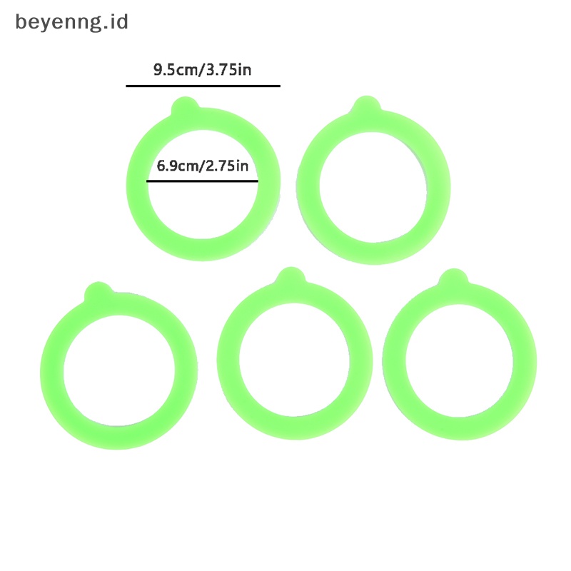 Beyen 5Pcs Gasket Toples Silikon Food Storege Jars Pengganti Kedap Udara Anti Bocor ID