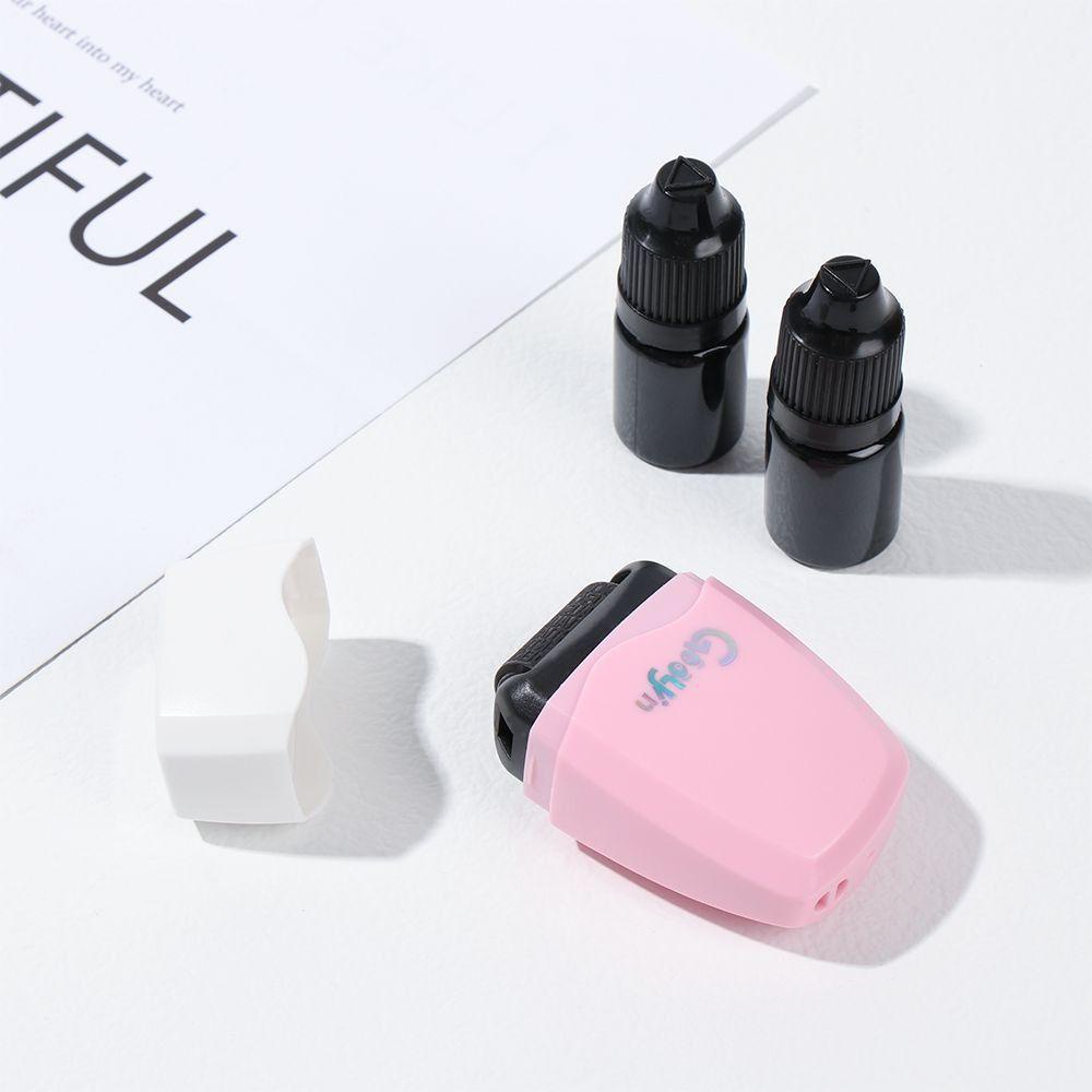 Mxbeauty Privasi Seal Portable Self-Inking Express Bill Aplikator Perlindungan Identitas Express Bongkar Pasang Privasi Aplikator Segel Rahasia