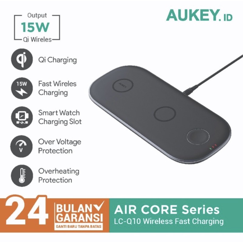 Aukey Wireless Charger LC-Q10 Aircore Series Original Aukey