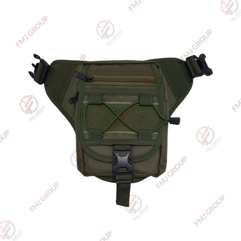 Tas Paha Selempang Waist Bag / Tas Selempang Pinggang Hijau Army / Tas Pinggang