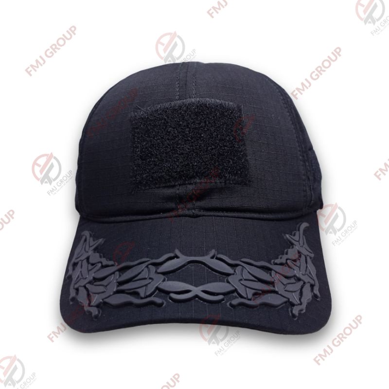 Topi Tactical Perekat Pamen TNI AD Plocking Rubber Khaki,Krem,Hitam,Hijau,Abu Tua