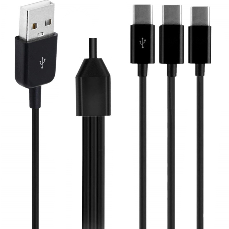 Cre USB A 2.0 Ke 3usb Tipe C Data Sync Charing Charger Kabel Wire Cord Untuk Telepon