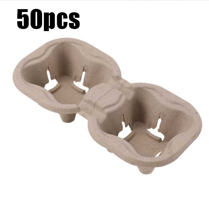Paper 2 Cup Holder Nampan Kertas Tatakan Minuman Kertas Tray Paper - 50pcs