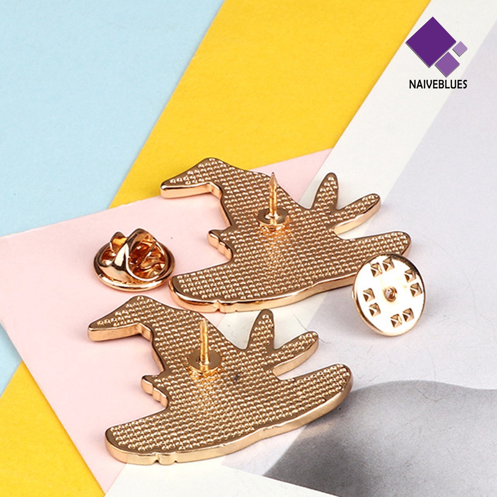 &lt; Naiveblues &gt; Bros Lencana Gaya Jepang Kartun Karakter Realistis Pakaian Elektroplating Penyihir Tahan Karat Enamel Pin