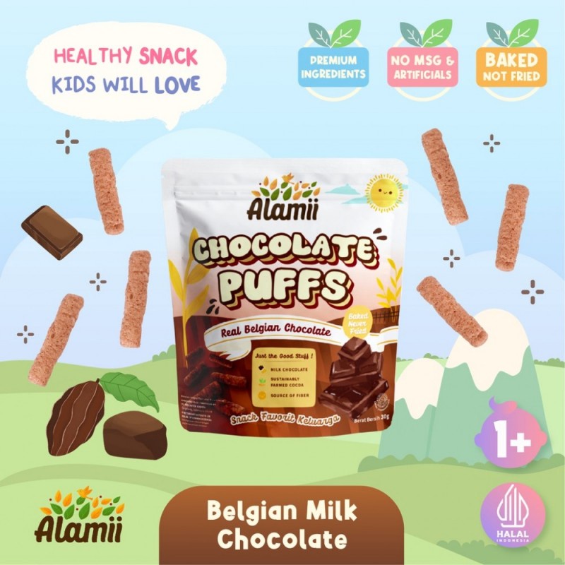  Alamii Puff Snack Anak Cemilan Bayi No MSG - Beli 2 FREE Sikat Gigi