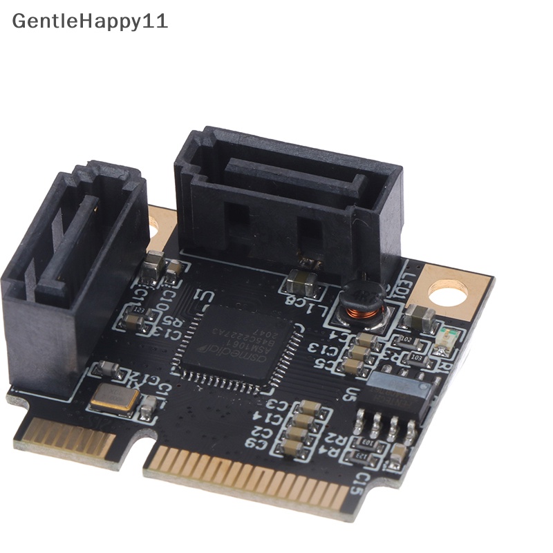 Gentlehappy ASM1061 Kartu Ekspanding Mini PCIE to SATA3.0 adapter Converter Controller id