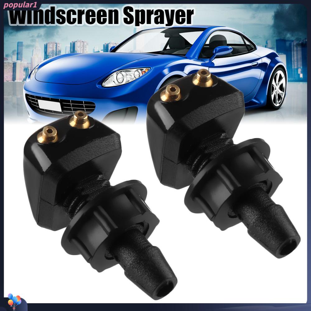 Populer 2PCS Windscreen Sprayer Praktis Wiper Mesin Cuci Front Windshield Water Spout Outlet
