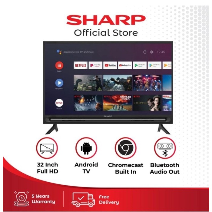 terbaru  sharp android tv 32/42/50 inch ready