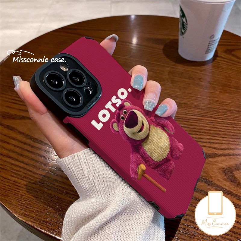 Case Mahkota Bearbrick Merek Trendi Kompatibel Untuk iPhone 7Plus 13 14 11 12 Pro Max X XR 78 Plus XS Max Lembut Mewah Tekstur Kulit Kartun Lucu Violent Bear Cover