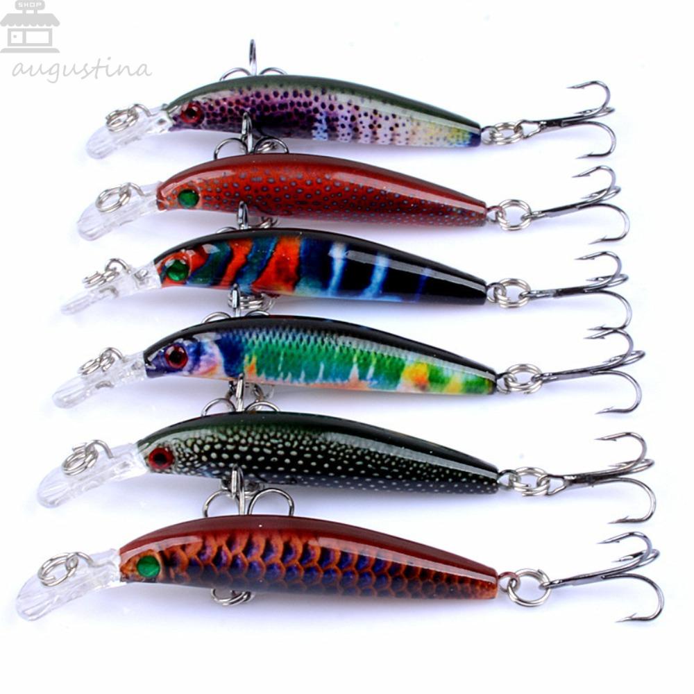Umpan Pancing Agustina Kualitas Terbaru 4g 3D Mata Crankbait Buatan Tenggelam Wobblers Umpan Pancing Umpan Keras